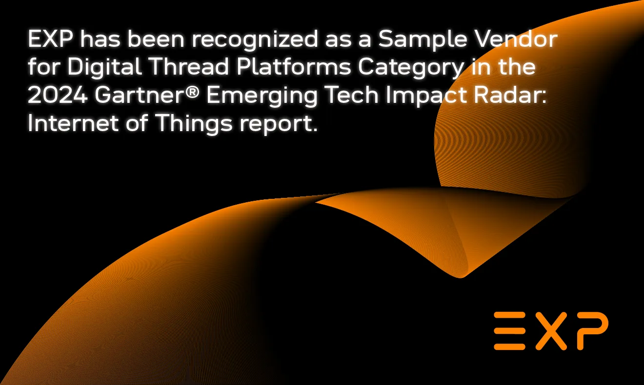 EXP als Sample Vendor im Gartner® Emerging Tech Impact Radar